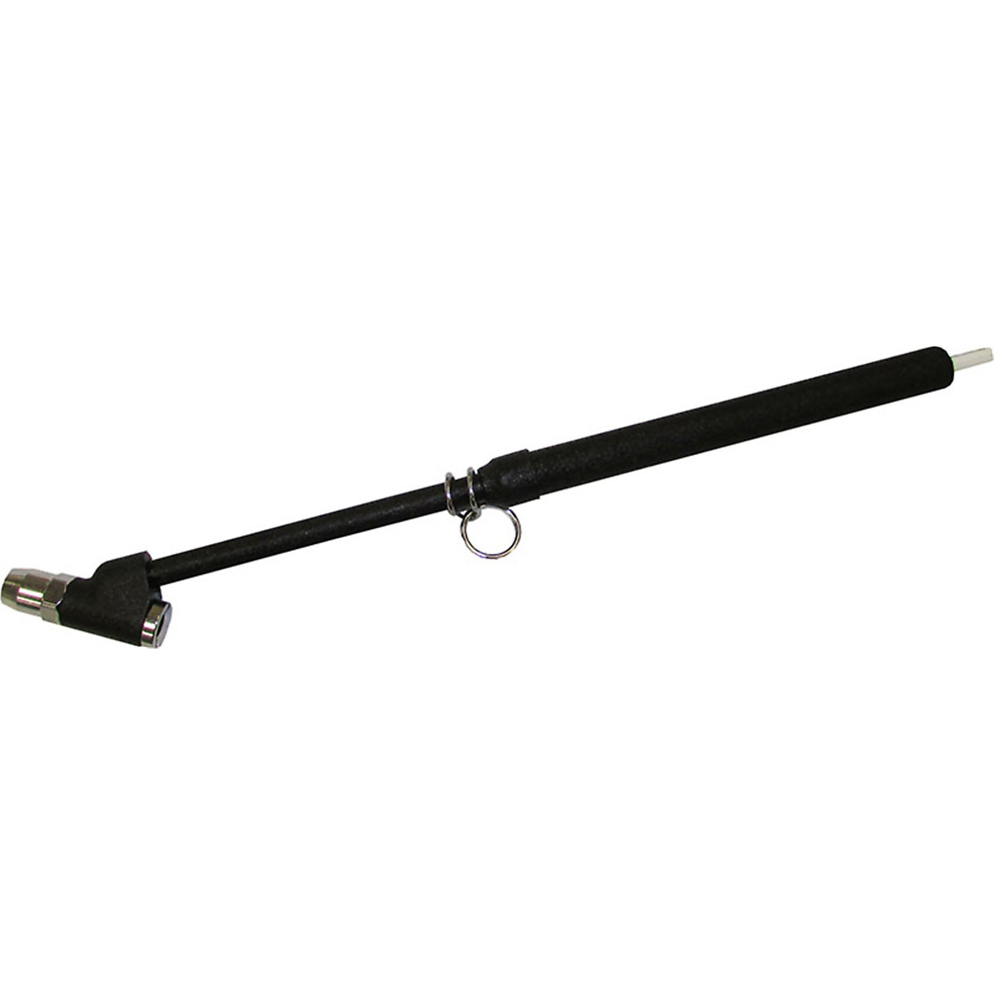 Haltec Dual Foot Service Gauge — 10-150 PSI, Nylon Bar, Angled Chuck, Black Polyurethane Finish, Model# HALGA-175